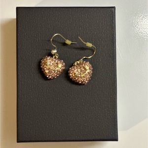 JUICY COUTURE LIGHT PINK CRYSTAL EARRINGS 💗